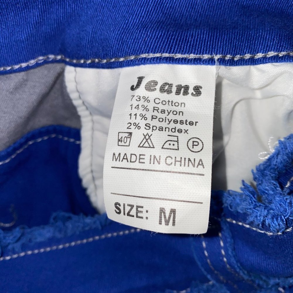 Patchwork Ripped Stretch Denim Skirts - image 5